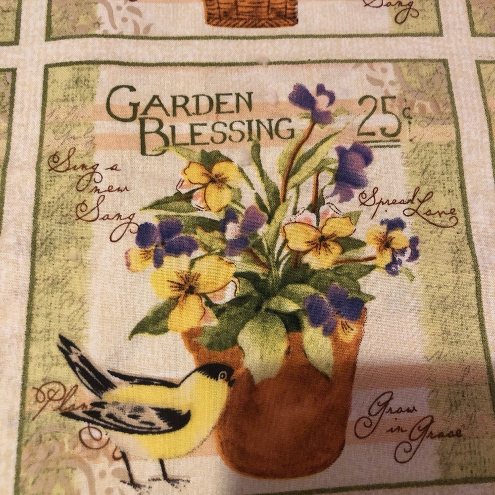4.5 yards of Floral Garden Blessing Fabric